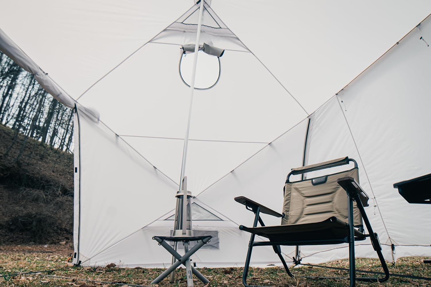 SANGI Agamemnon ホワイト ドーム型テント 日本×韓国】世界初！ツインポール×2フレーム構造の大型シェルター